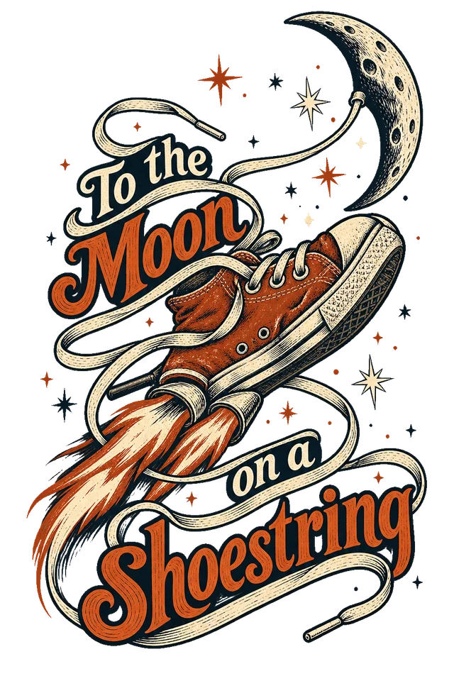 To the Moon on a Shoestring