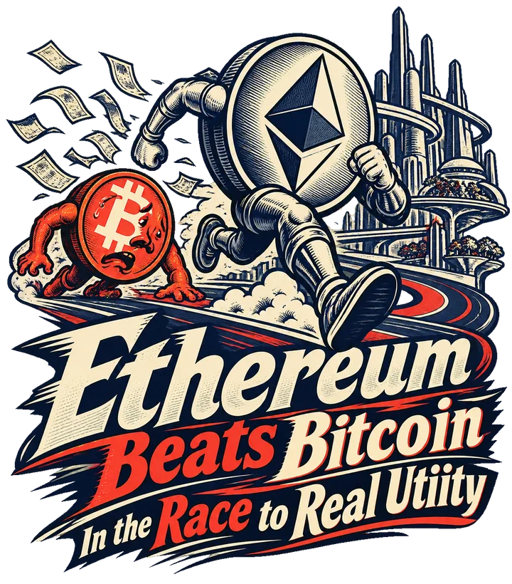 Ethereum Beats Bitcoin In the Race to Real Utility