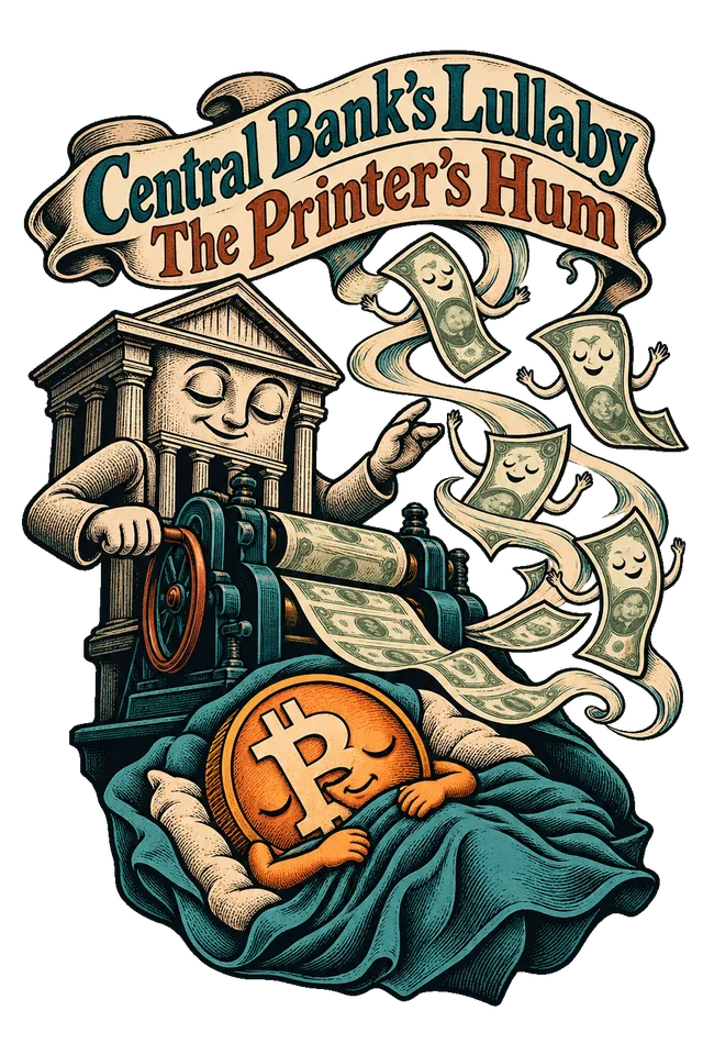 Central Bank’s Lullaby The Printer’s Hum