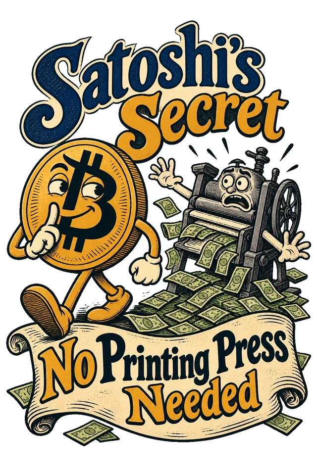 Satoshi’s Secret No Printing Press Needed