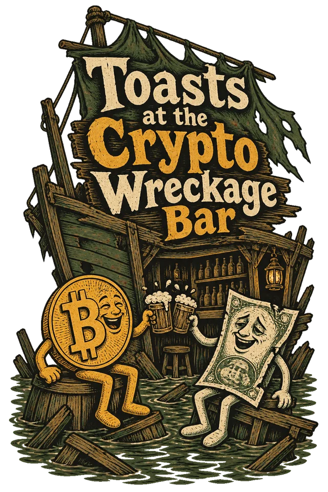 Toasts at the Crypto Wreckage Bar