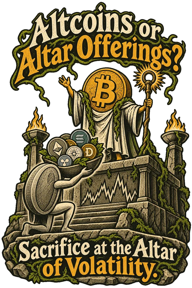 Altcoins or Altar Offerings? Sacrifice at the Altar of Volatility.