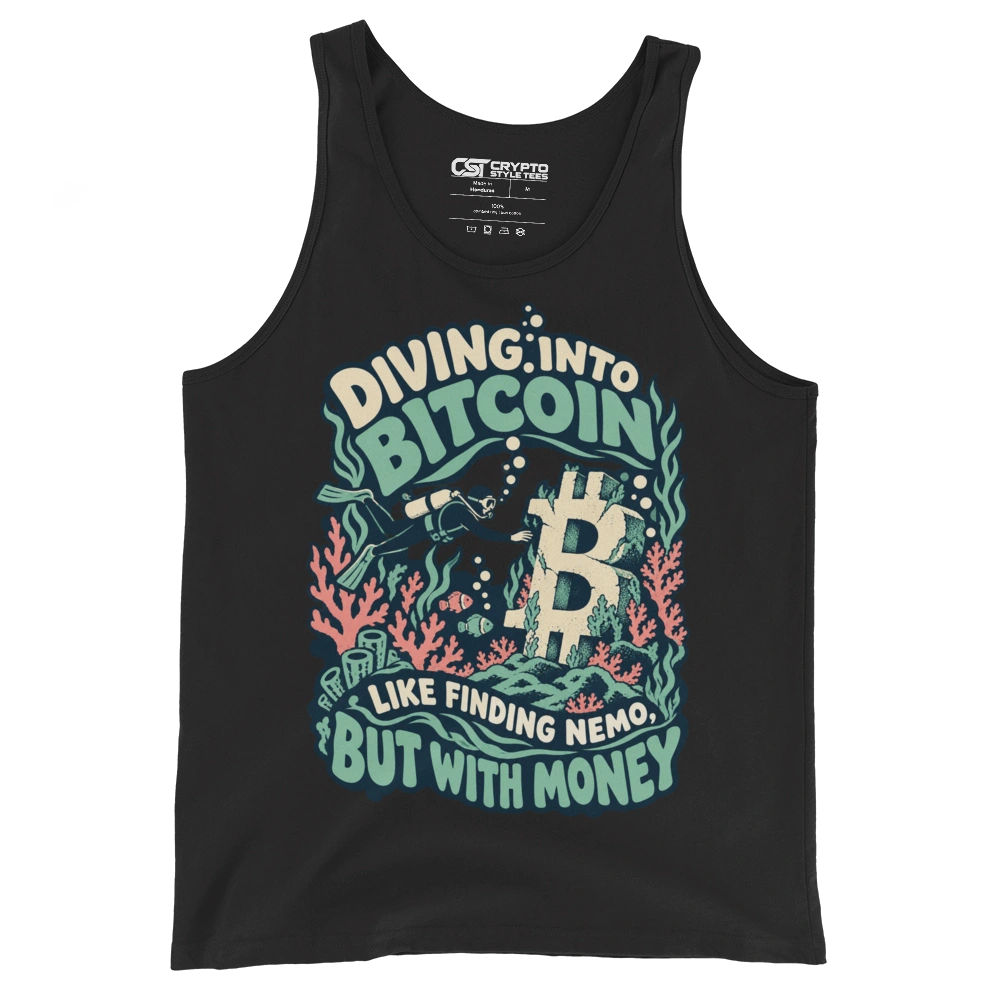 Diving into Bitcoin Like Finding Nemo, But with Money Tank Top