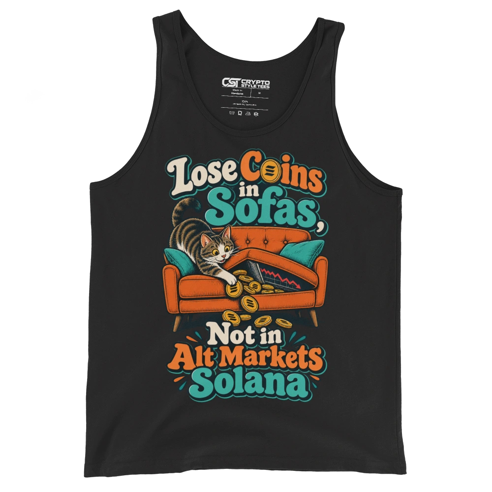 Lose Coins in Sofas, Not in Alt Markets Solana Tank Top
