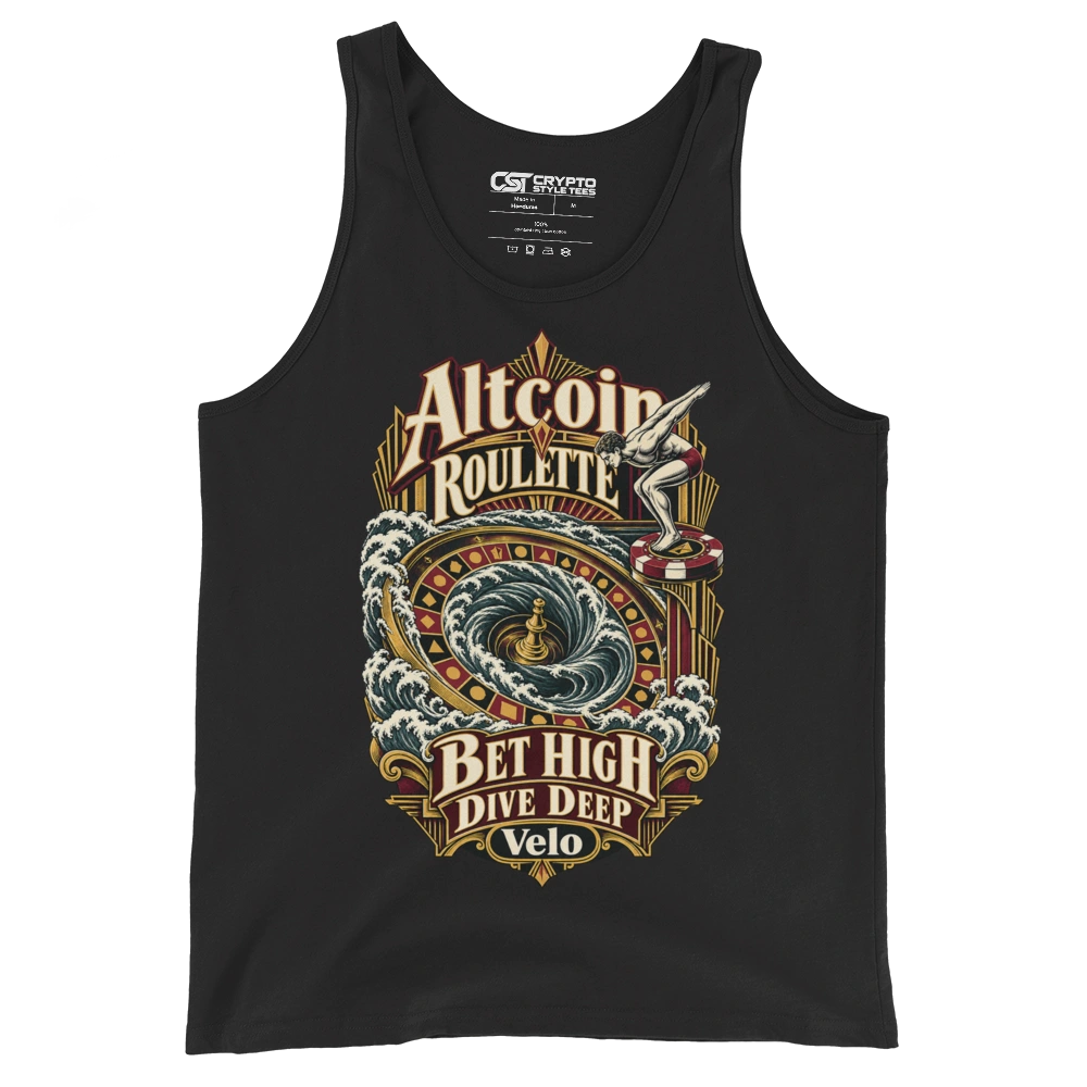 Altcoin Roulette Bet High Dive Deep Velo Tank Top