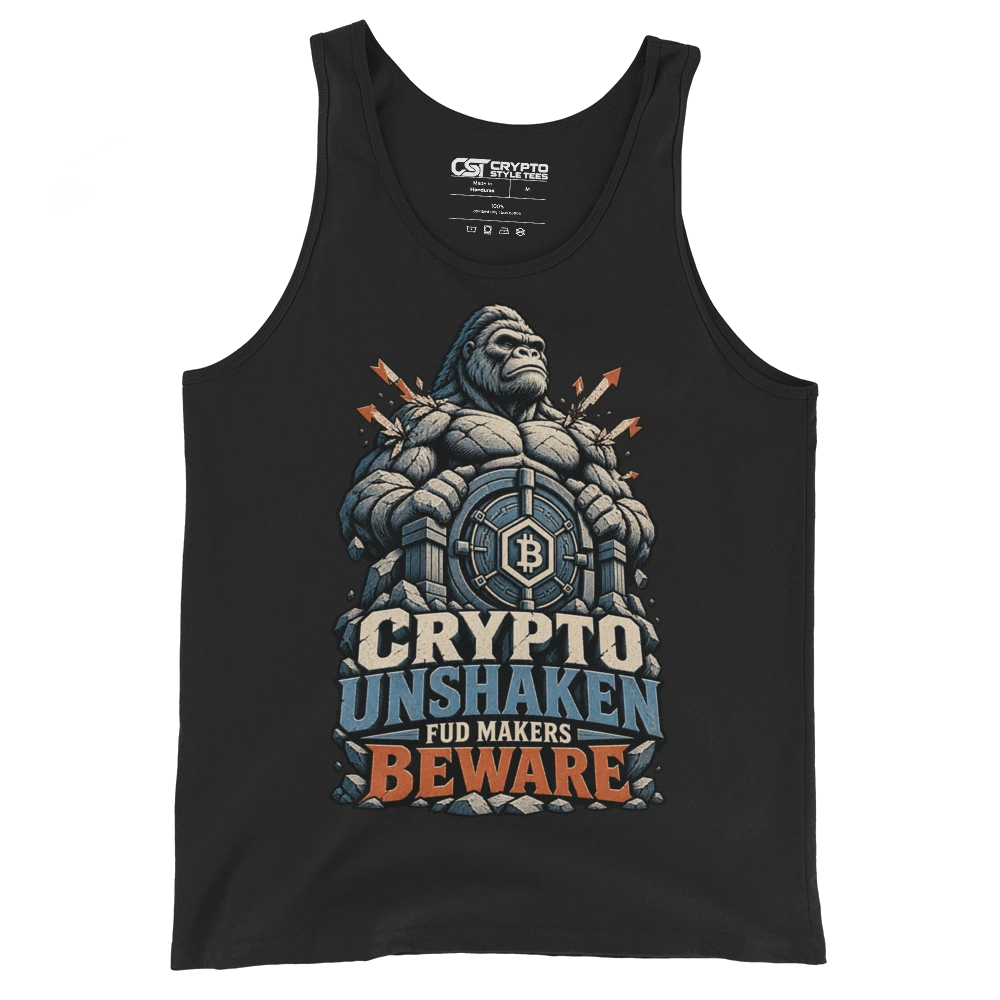 Crypto Unshaken FUD Makers Beware Tank Top