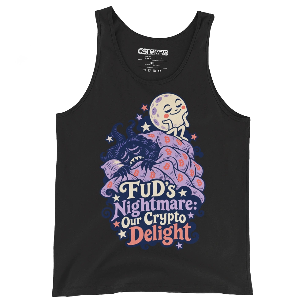 FUD’s Nightmare: Our Crypto Delight Tank Top in Black