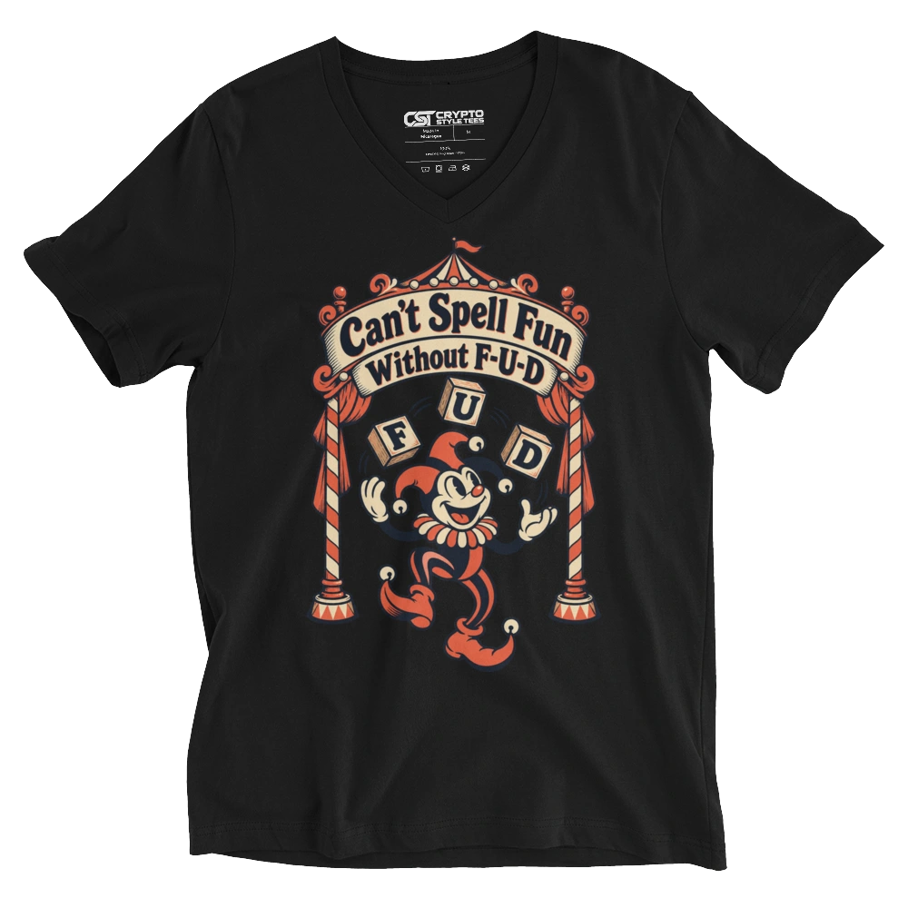 Can’t Spell Fun Without F-U-D V-neck T-shirt