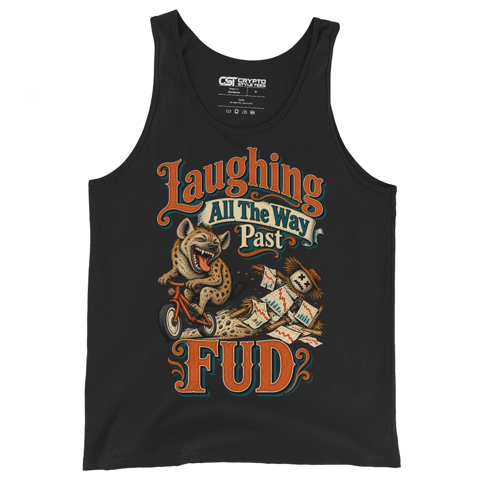 Laughing All The Way Past FUD Tank Top in Black