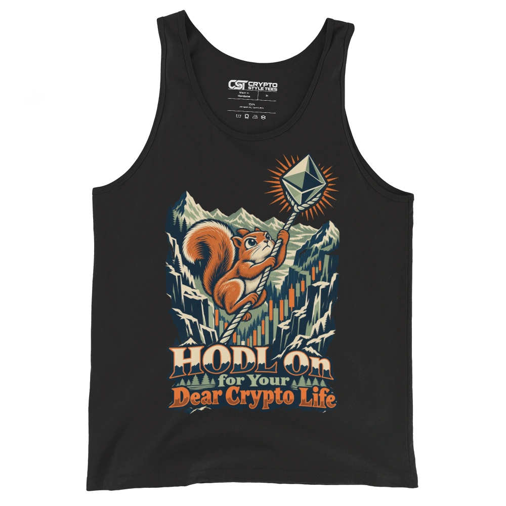 HODL On for Your Dear Crypto Life Tank Top