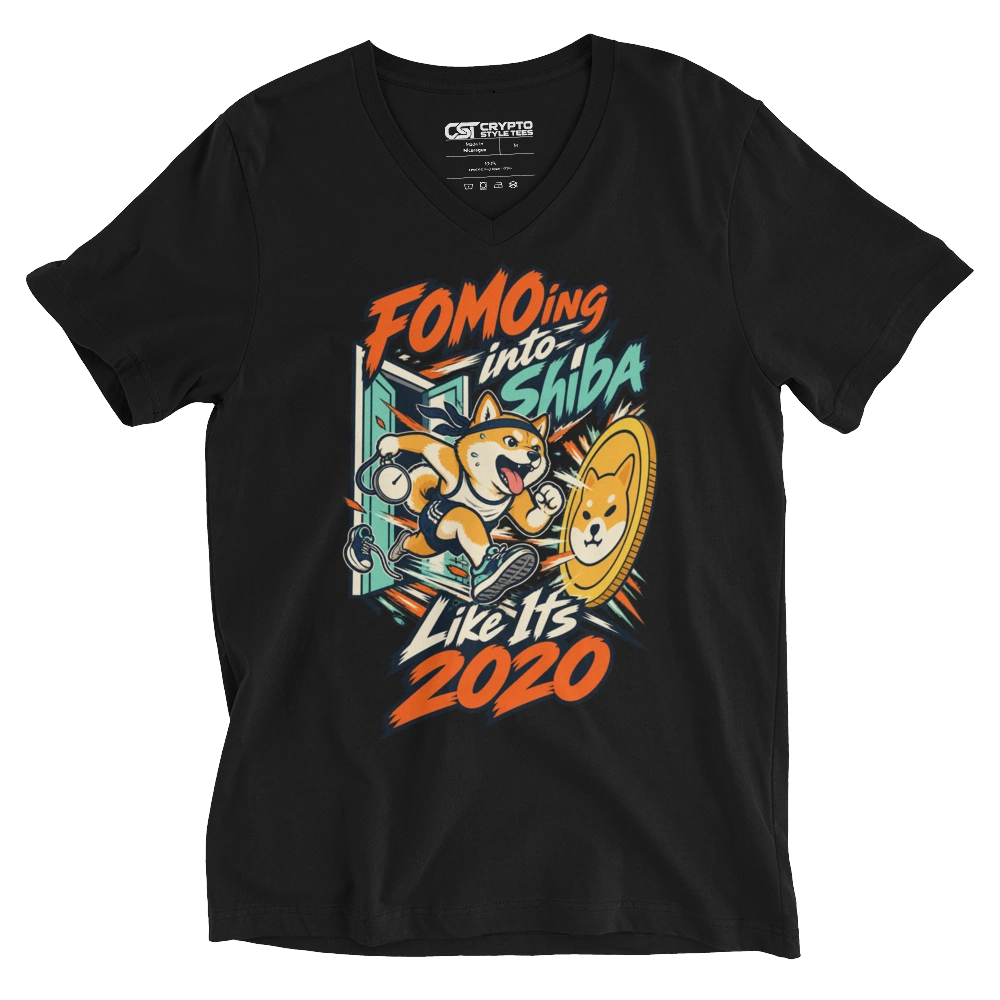 FOMOing into Shiba Like Its 2020 V-neck T-shirt