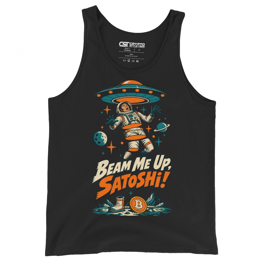 Beam Me Up, Satoshi! Tank Top
