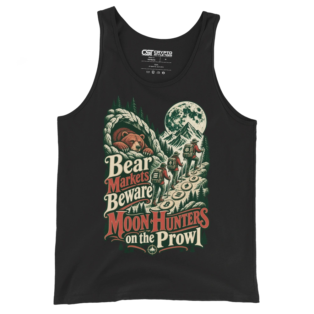 Bear Markets Beware Moon Hunters on the Prowl Tank Top