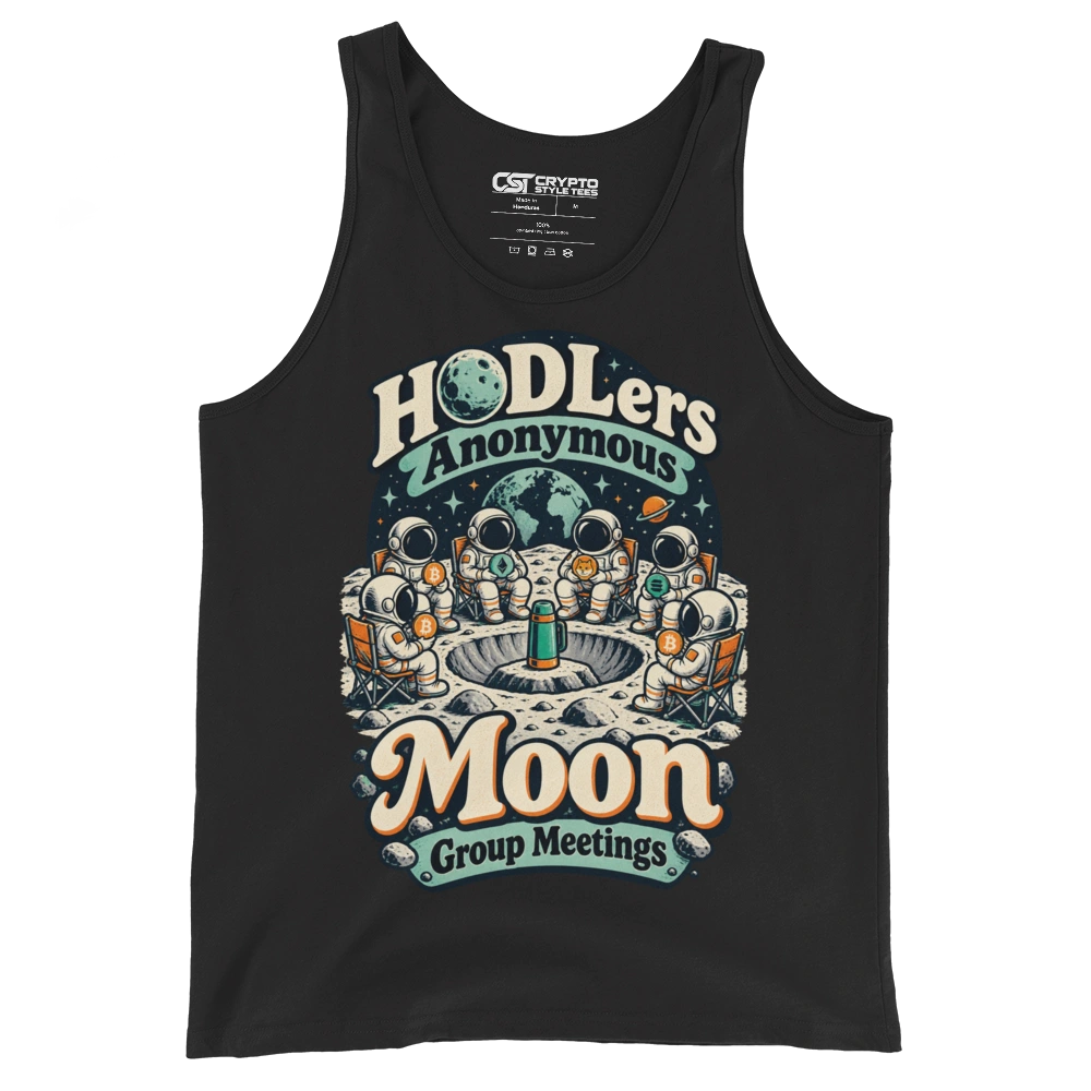 HODLers Anonymous Moon Group Meetings Tank Top