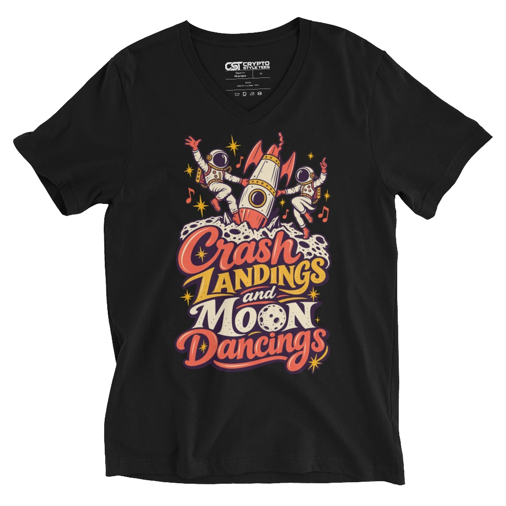 Crash Landings and Moon Dancings V-neck T-shirt