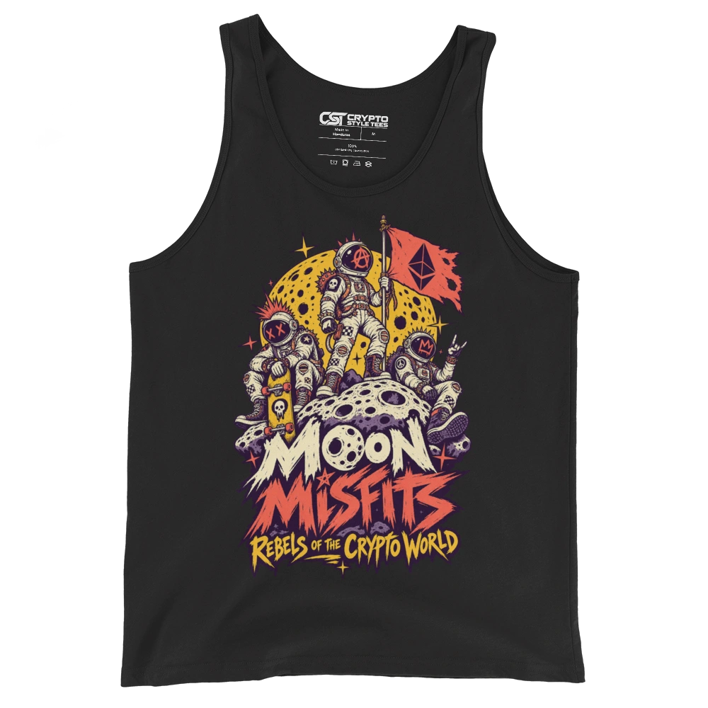 Moon Misfits Rebels of the Crypto World Tank Top