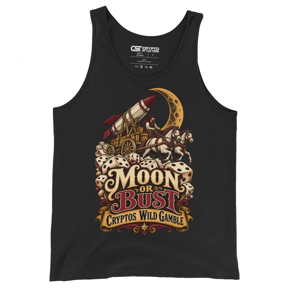 Moon or Bust Cryptos Wild Gamble Tank Top