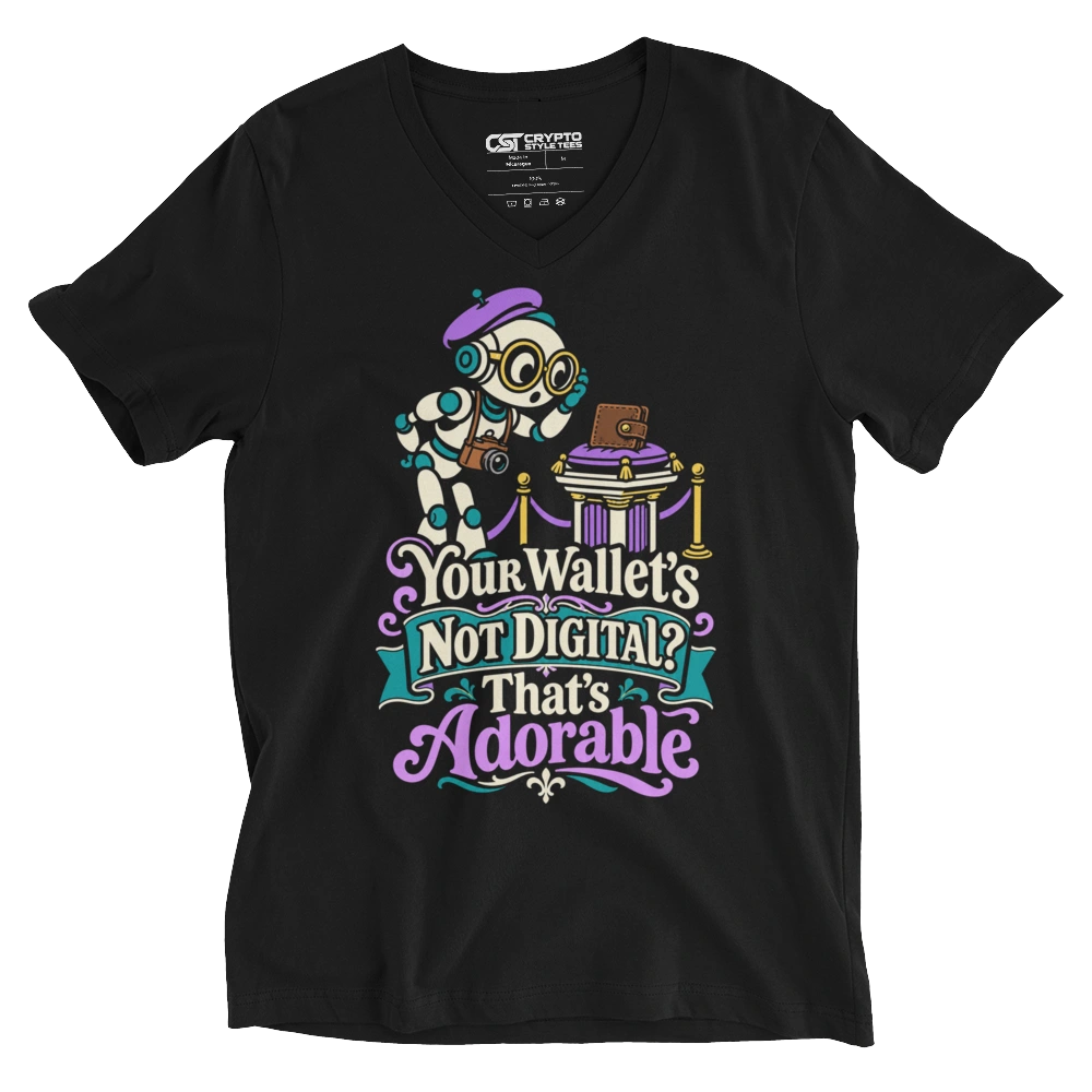 Your Wallet’s Not Digital? That’s Adorable V-neck T-shirt