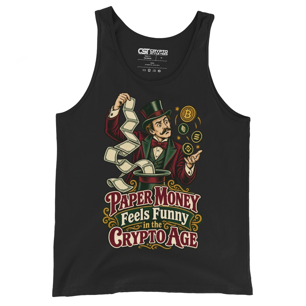 Paper Money Feels Funny in the Crypto Age Tank Top