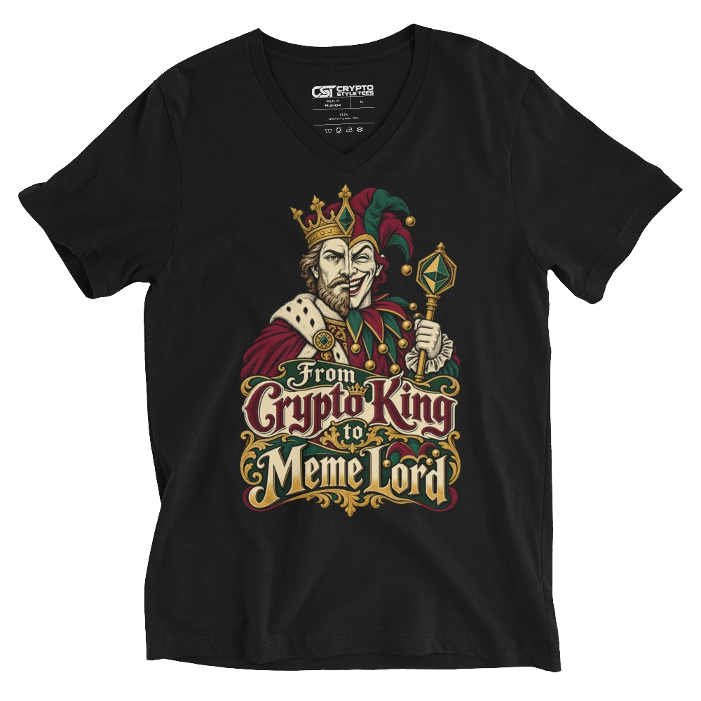From Crypto King to Meme Lord V-neck T-shirt