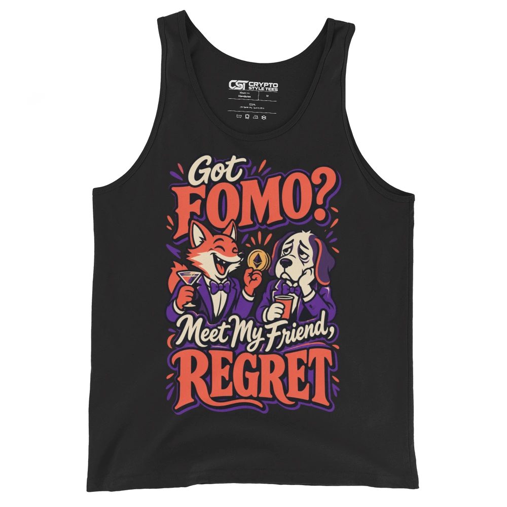 Got FOMO? Meet My Friend, REGRET Tank Top in Black