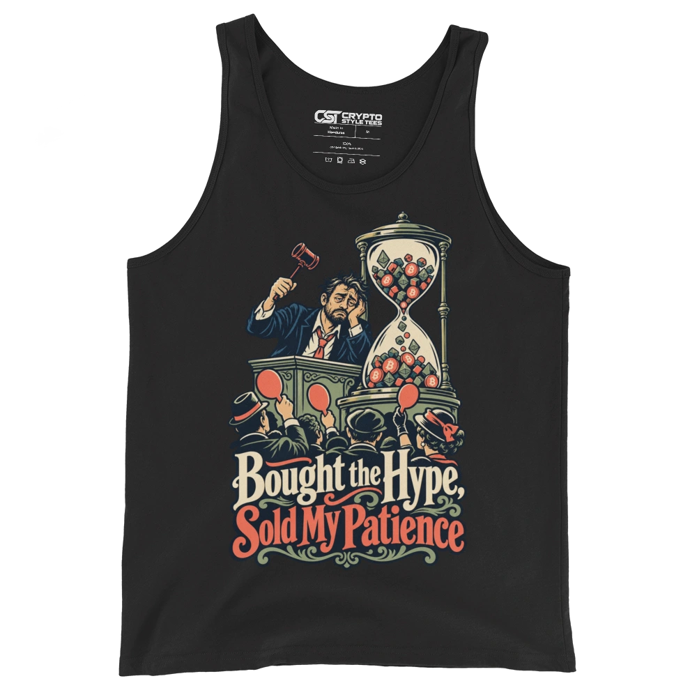 Bought the Hype, Sold My Patience Tank Top in Black