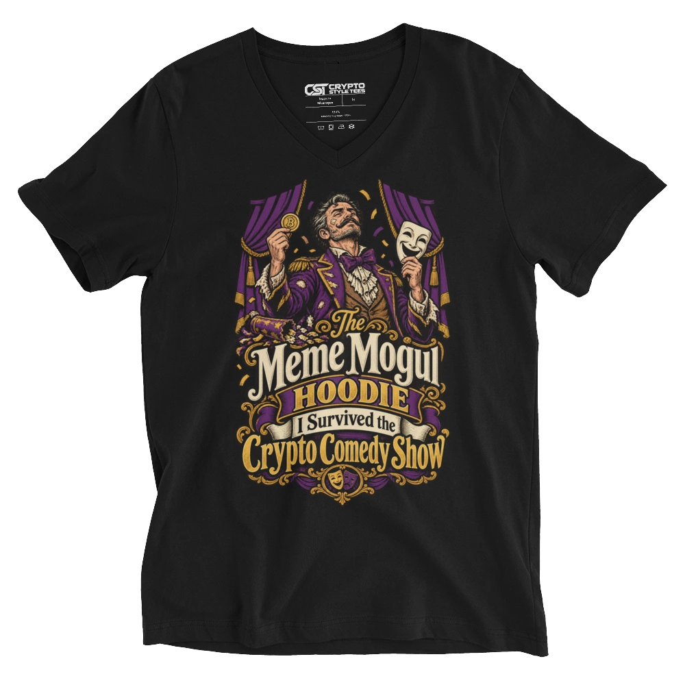 The Meme Mogul Hoodie I Survived the Crypto Comedy Show V-neck T-shirt