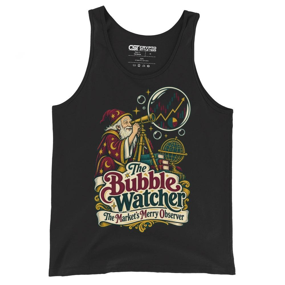 The Bubble Watcher The Market’s Merry Observer Tank Top