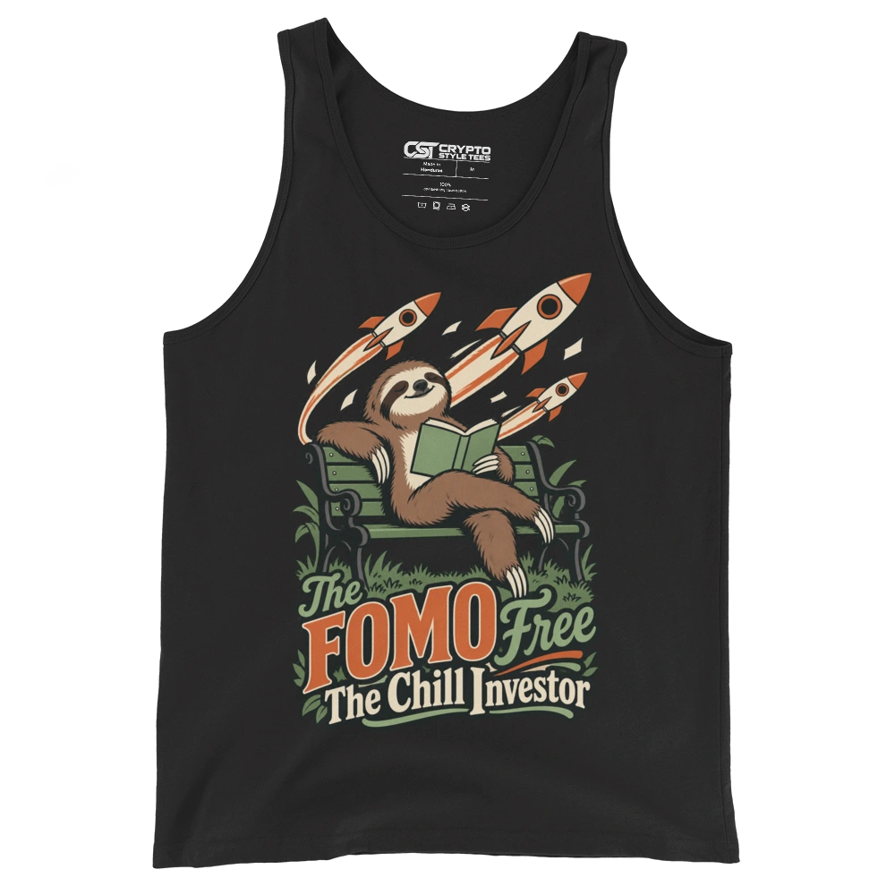 The FOMO Free The Chill Investor Tank Top in Black