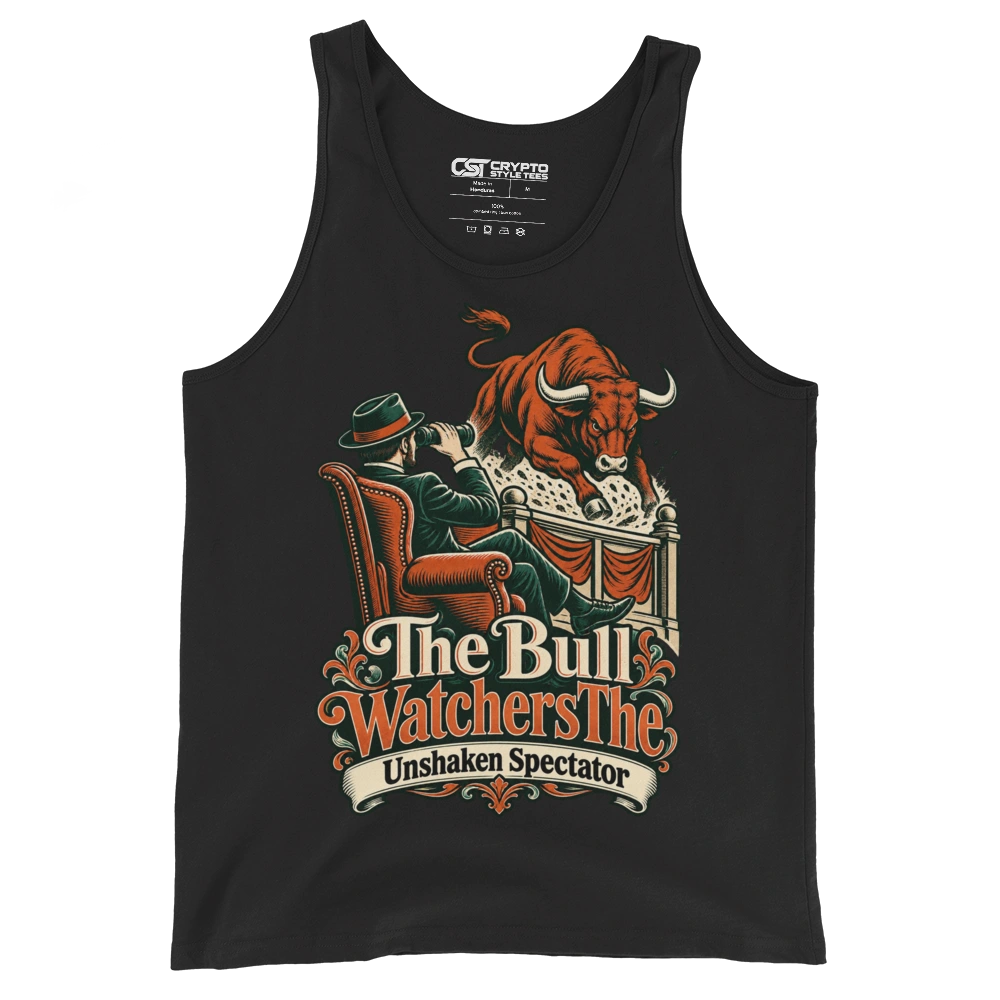 The Bull WatchersThe Unshaken Spectator Tank Top in Black