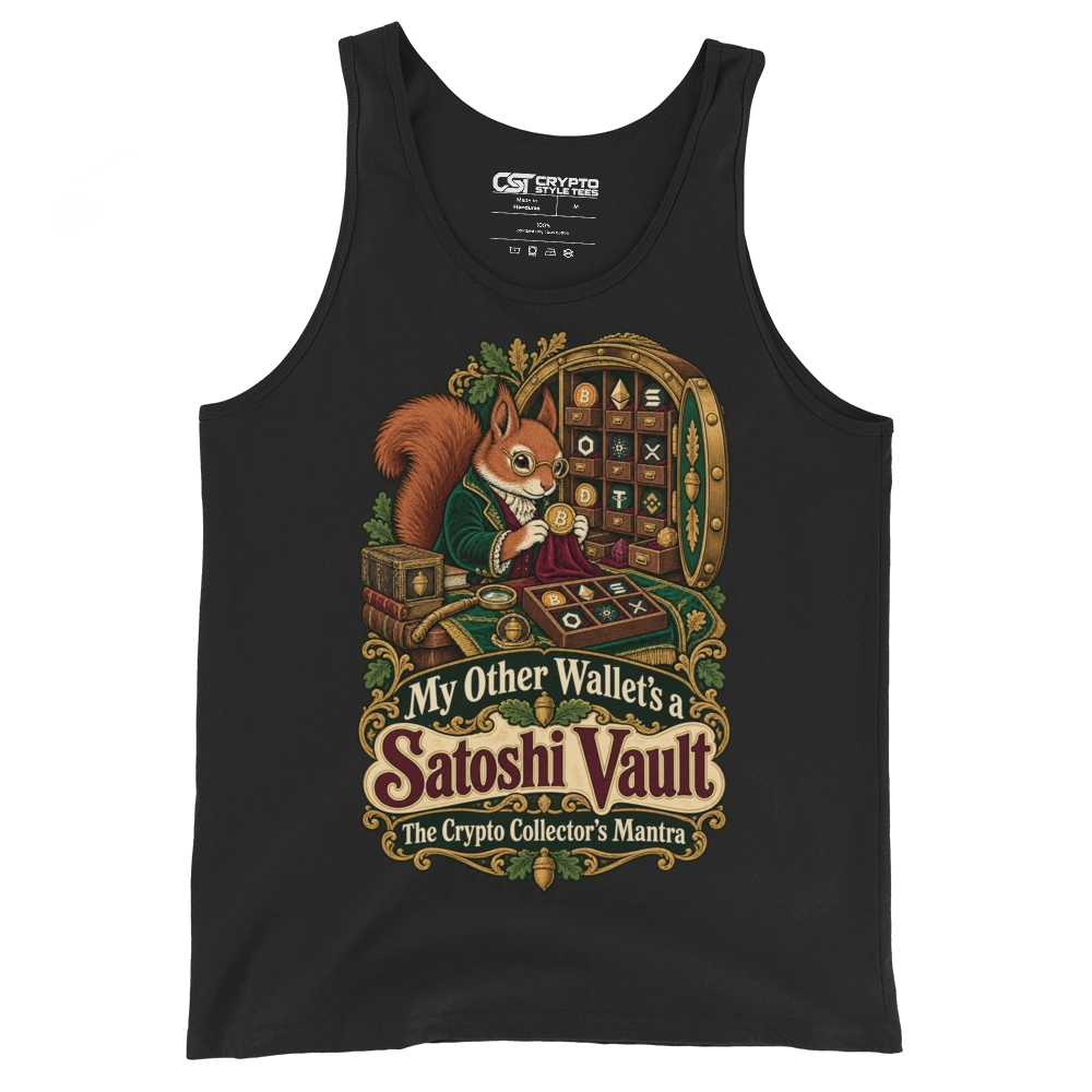 My Other Wallet’s a Satoshi Vault The Crypto Collector’s Mantra Tank Top