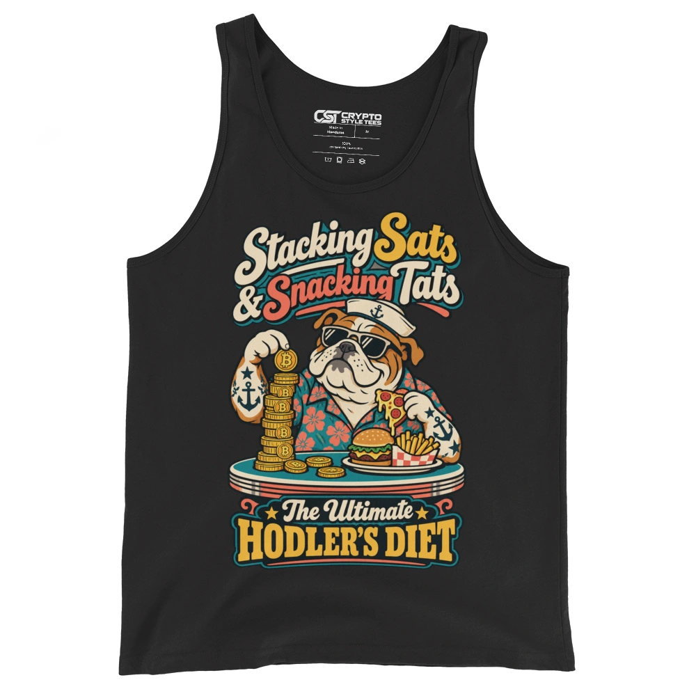 Stacking Sats & Snacking Tats The Ultimate Hodler’s Diet Tank Top