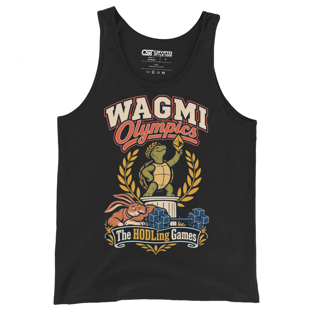 WAGMI Olympics The HODLing Games Tank Top in Black