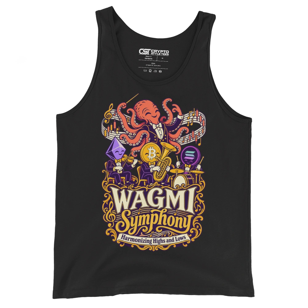 WAGMI Symphony Harmonizing Highs and Lows Tank Top in Black