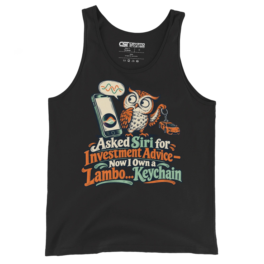 Asked Siri for Investment Advice – Now I Own a Lambo… Keychain Tank Top in Black