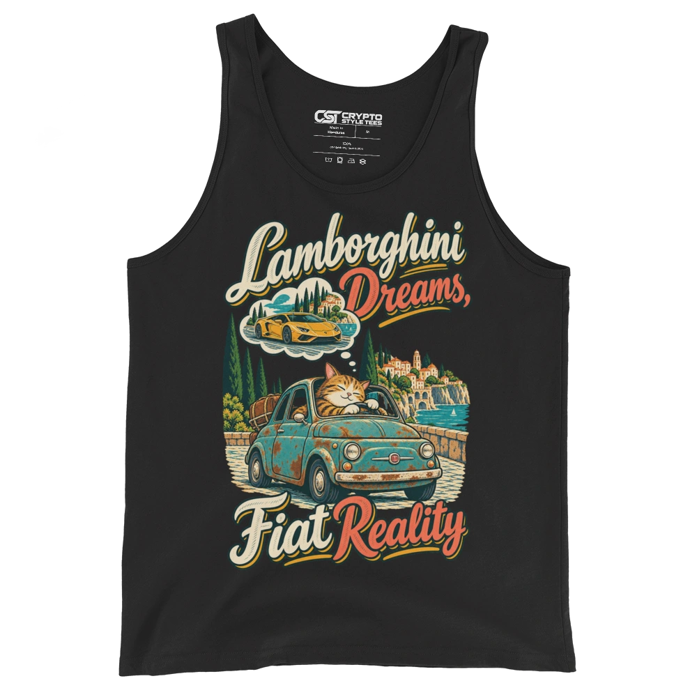 Lamborghini Dreams, Fiat Reality Tank Top in Black