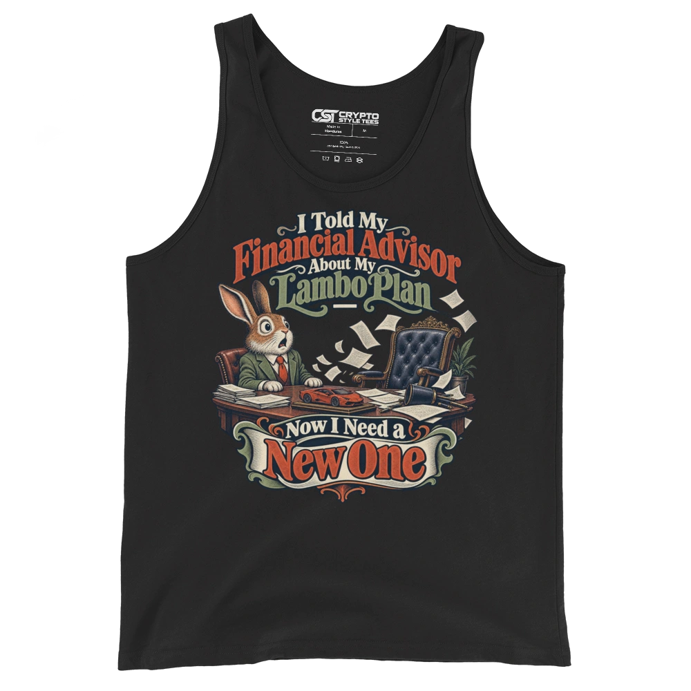 I Told My Financial Advisor About My Lambo Plan – Now I Need a New One Tank Top in Black