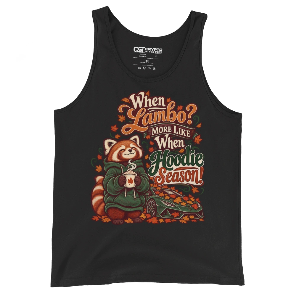 When Lambo? More Like When Hoodie Season! Tank Top in Black