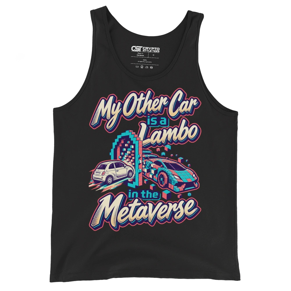 My Other Car is a Lambo in the Metaverse Tank Top in Black
