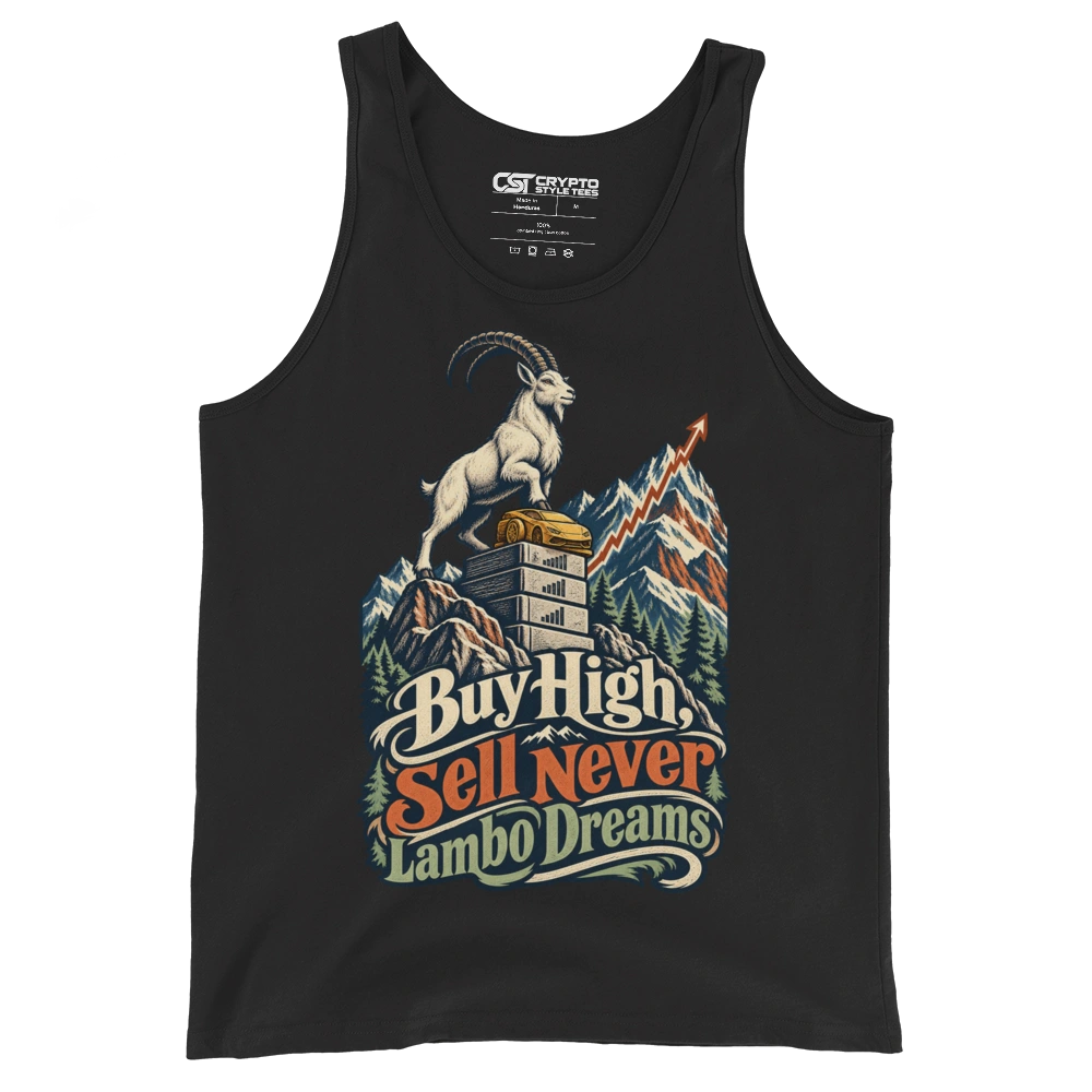 Buy High, Sell Never Lambo Dreams Tank Top in Black