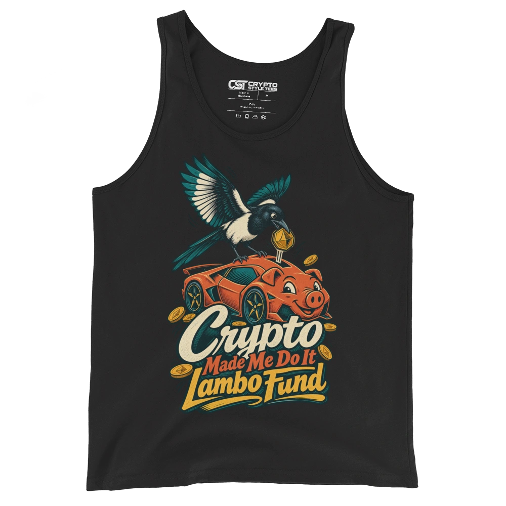 Crypto Made Me Do It Lambo Fund Tank Top in Black