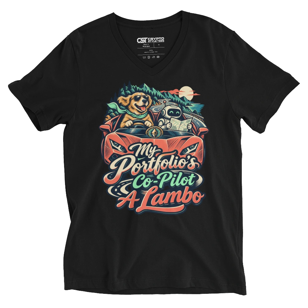 My Portfolio’s Co-Pilot A Lambo V-neck T-shirt