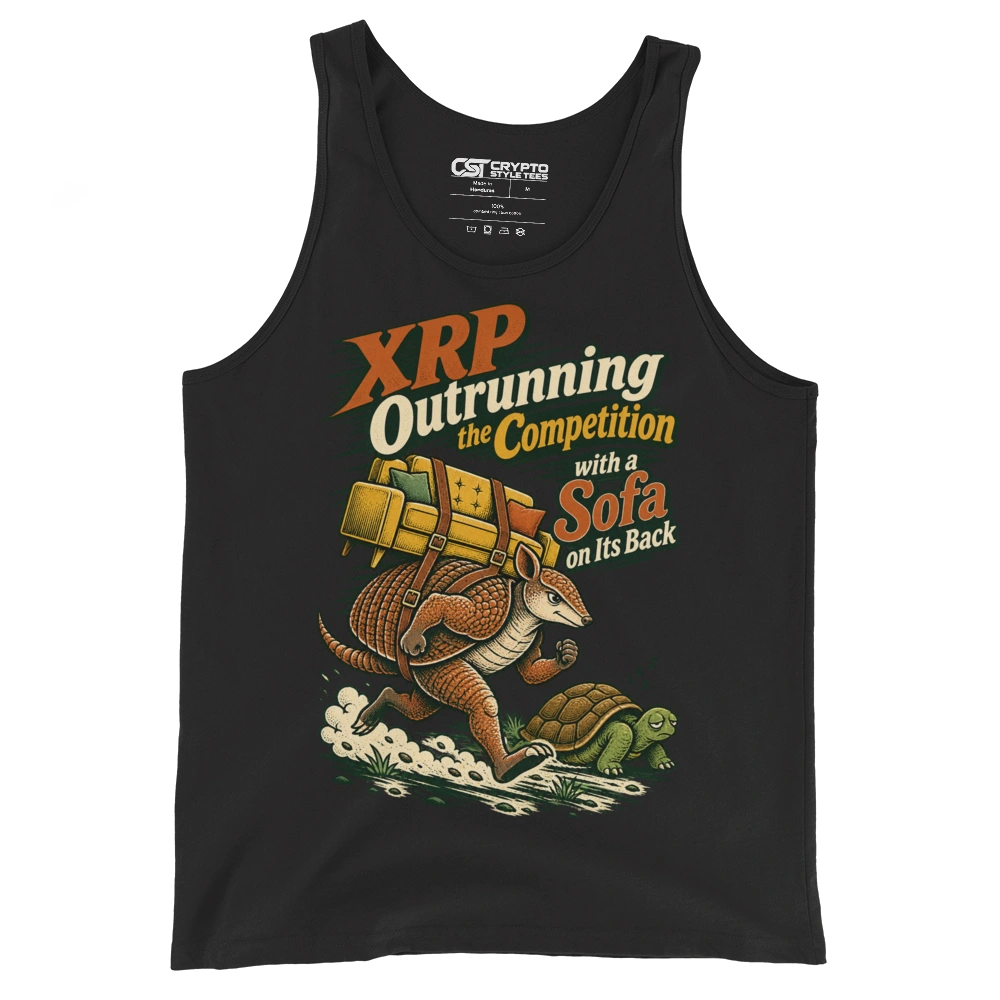 XRP Outrunning the Competition with a Sofa on Its Back Tank Top