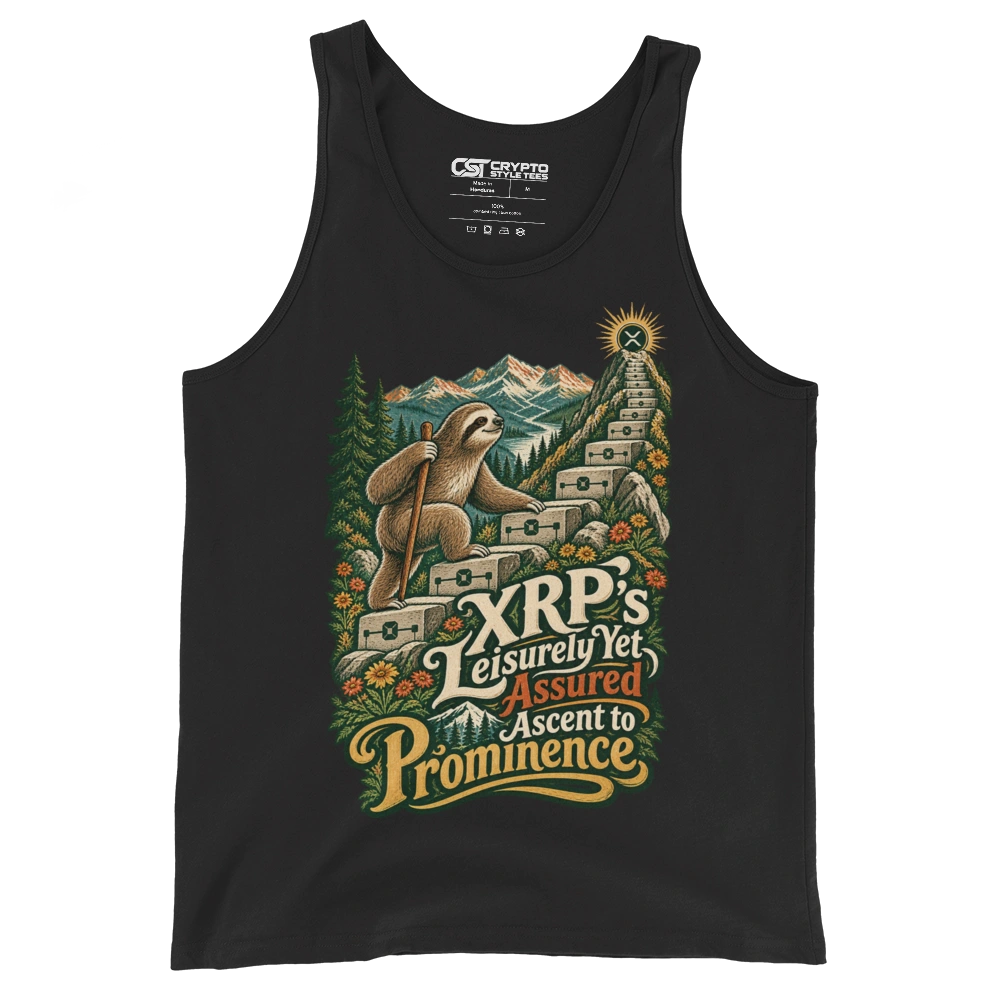 XRP’s Leisurely Yet Assured Ascent to Prominence Tank Top in Black