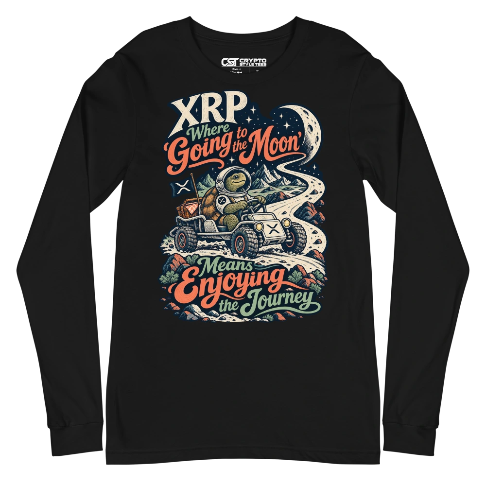 XRP Where ‘Going to the Moon’ Means Enjoying the Journey Long Sleeve T-shirt