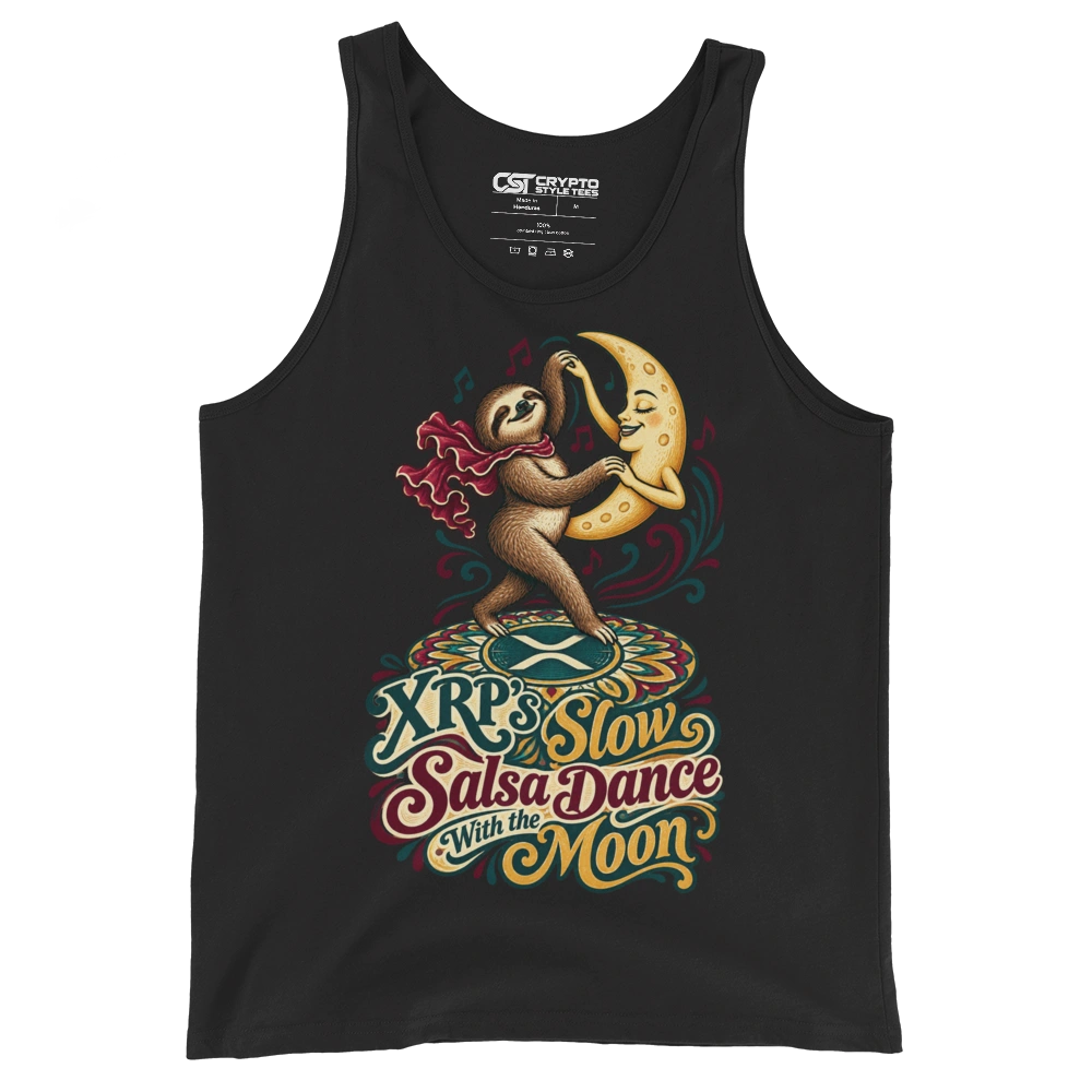 XRP’s Slow Salsa Dance With the Moon Tank Top in Black