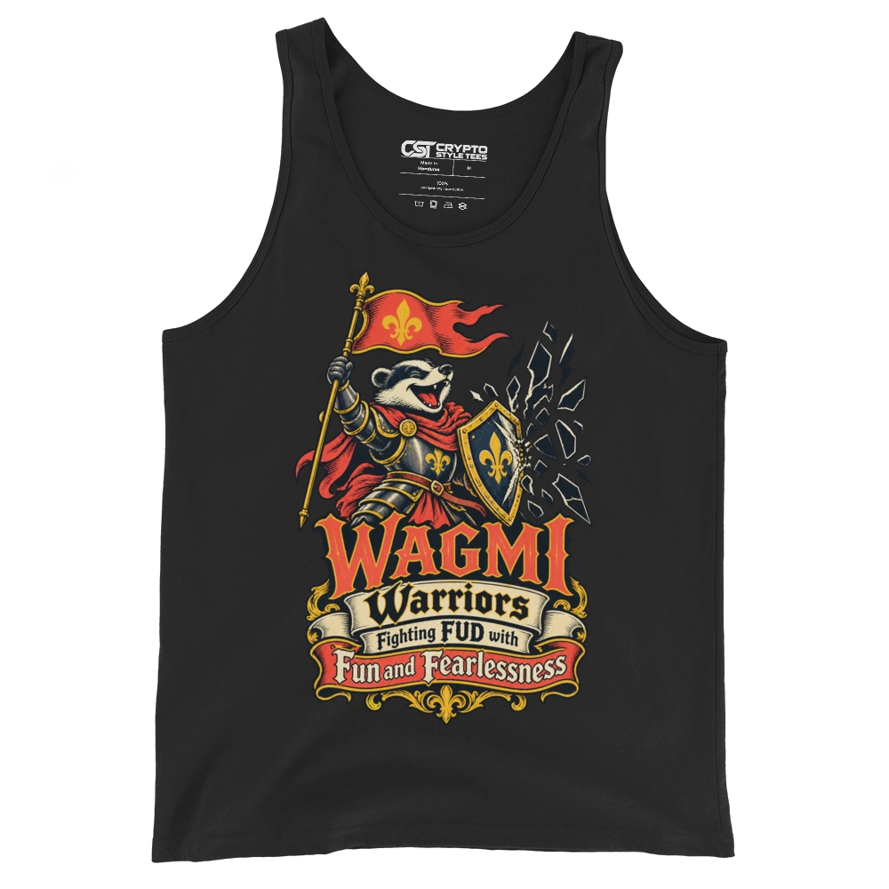 WAGMI Warriors Fighting FUD with Fun and Fearlessness Tank Top