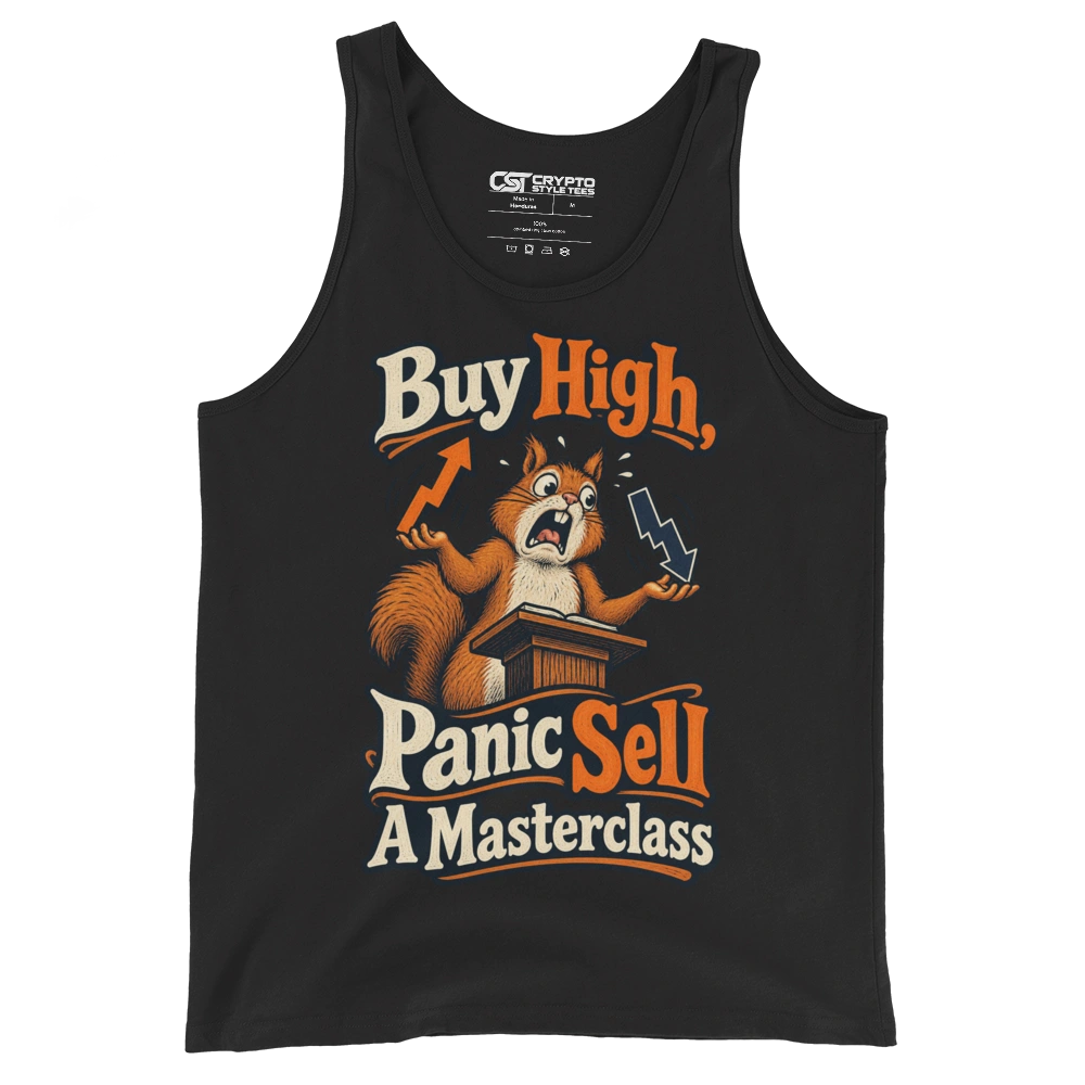 Buy High, Panic Sell A Masterclass Tank Top in Black