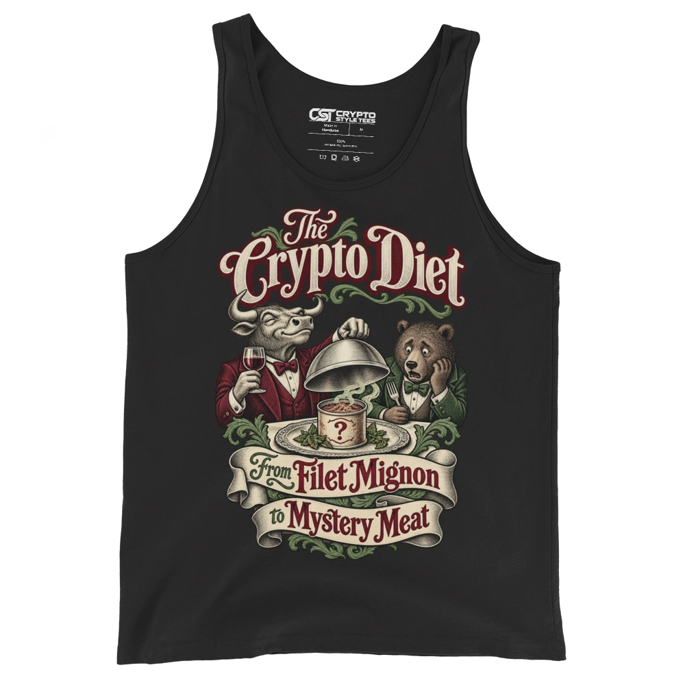 The Crypto Diet From Filet Mignon to Mystery Meat Tank Top in Black
