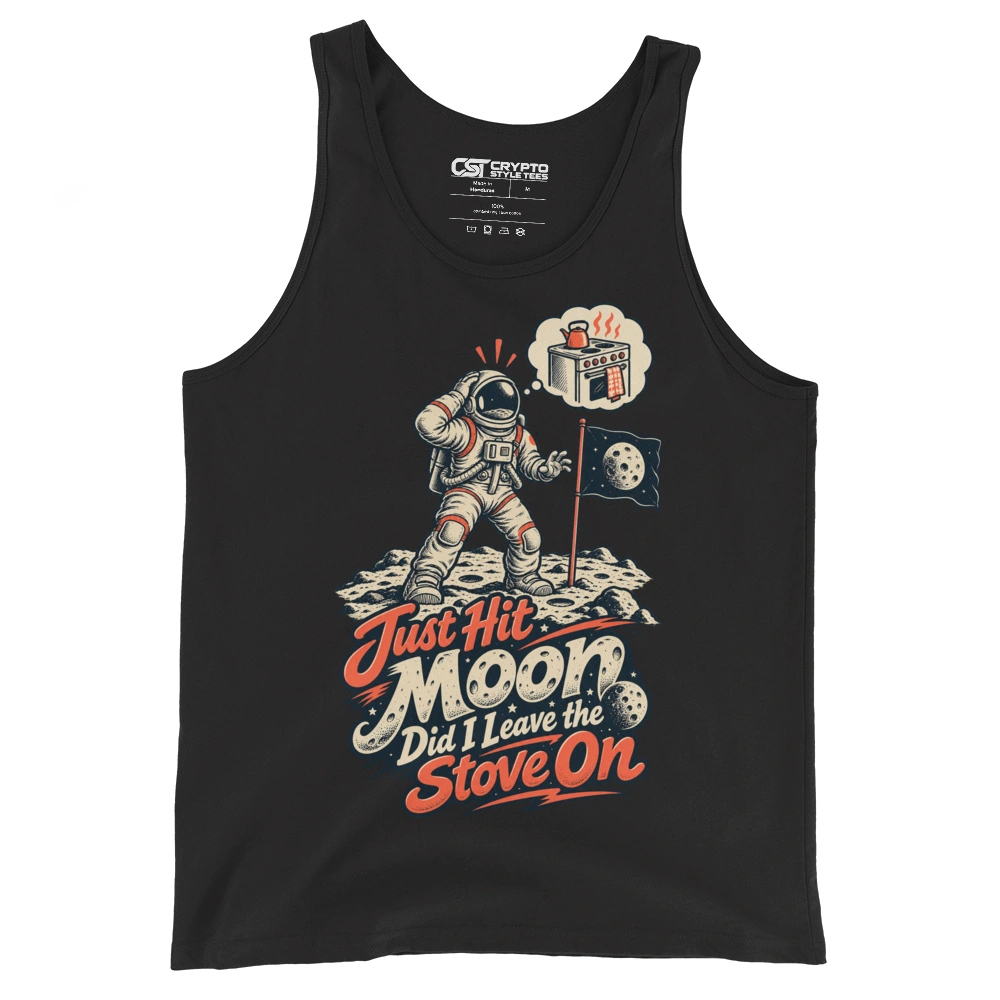 Just Hit Moon Did I Leave the Stove On Tank Top in Black